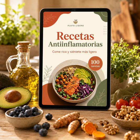 Plato Ligero · Recetas Antiinflamatorias para Decir Adiós a la Hinchazón